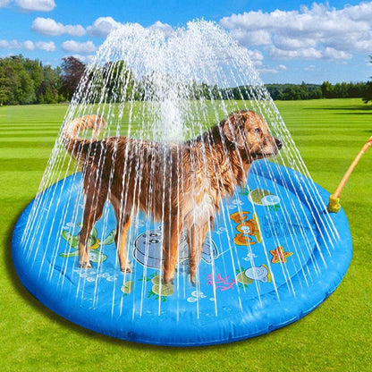 Pet Dog Sprinkler Pad Play Cooling Mat - Doot's Pet LLC Collars For A Cause