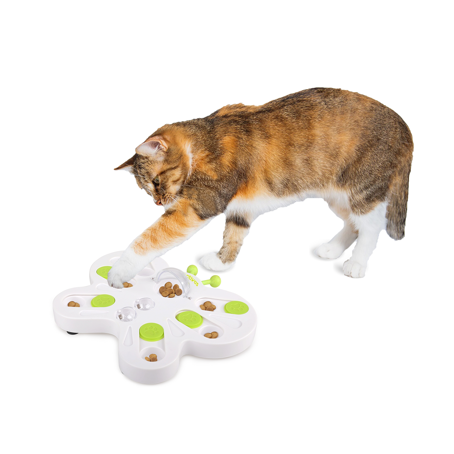 Interactives - Cat Toys - Interactive Cat Treat Puzzle Slow Feeder for Indoor Play - Doot's Pet LLC Collars For A Cause