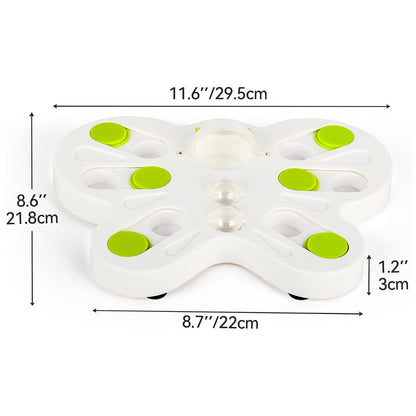 Interactives - Cat Toys - Interactive Cat Treat Puzzle Slow Feeder for Indoor Play - Doot's Pet LLC Collars For A Cause