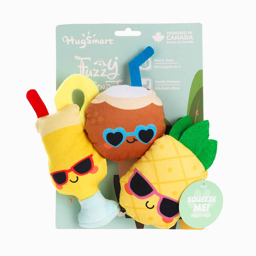 Hugsmart Products Inc - HugSmart Pet - Food Party | Pina Cola - Dog Plush Toy