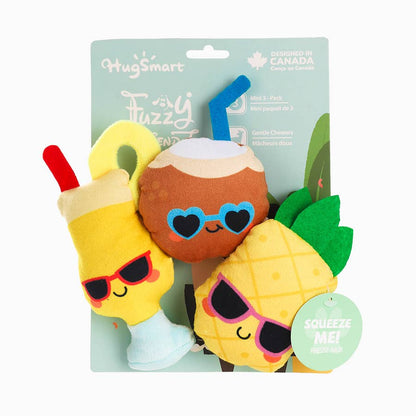 Hugsmart Products Inc - HugSmart Pet - Food Party | Pina Cola - Dog Plush Toy