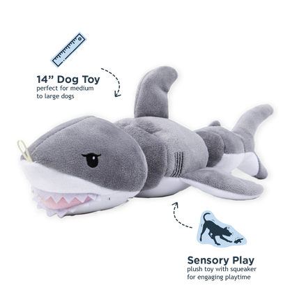 Tall Tails - Tall Tails Shark Jointed Shake Play Dog Toy