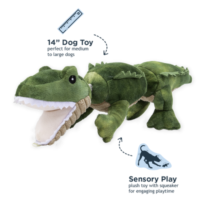 Tall Tails - Tall Tails Gator Jointed Shake Play Dog Toy