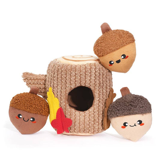 Hugsmart Products Inc - Oriland Pet - Autumn Woofs  |  Acorn Tree - Interactive Toy