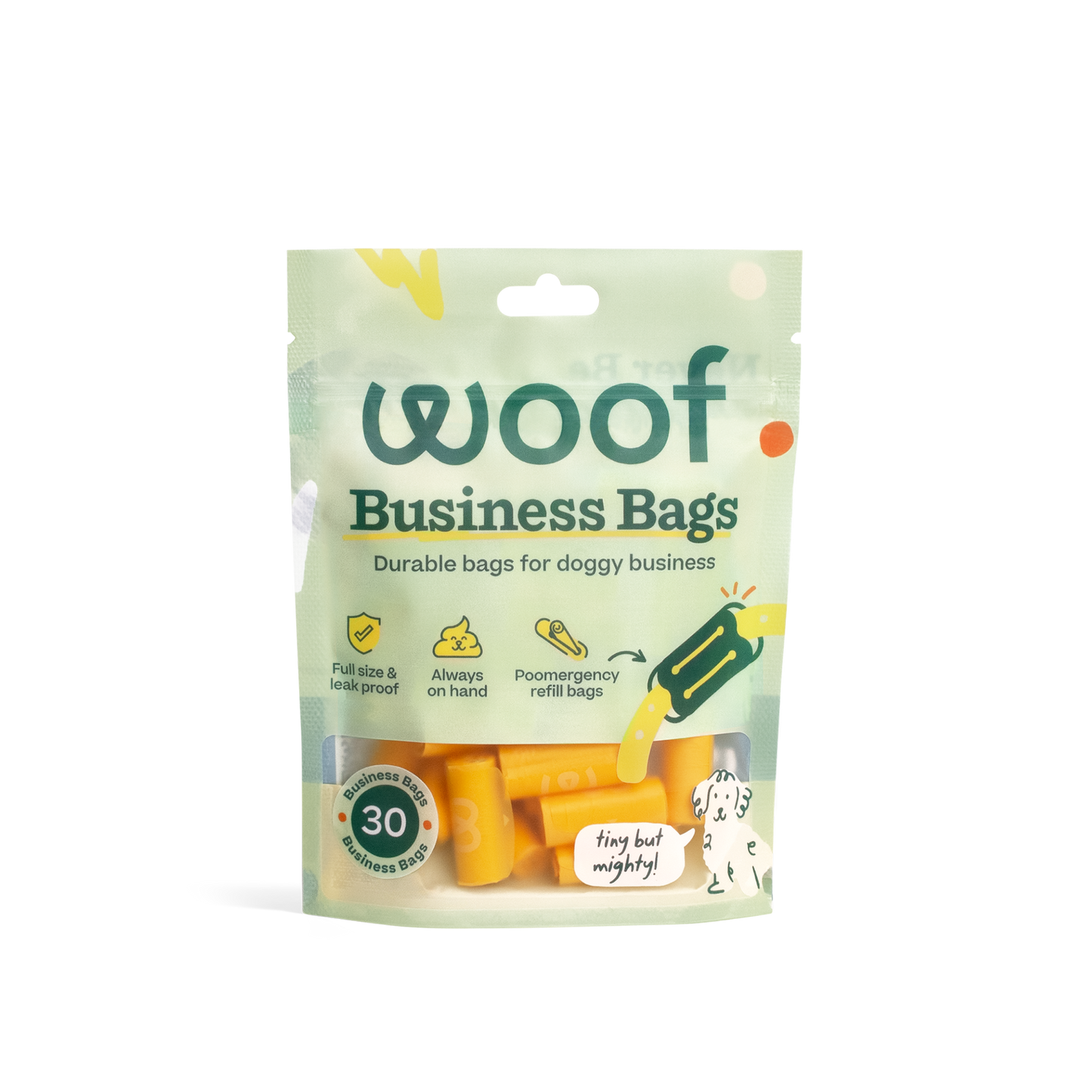 Woof - Poomergency Refills - 30 Pack - Doot's Pet LLC Collars For A Cause