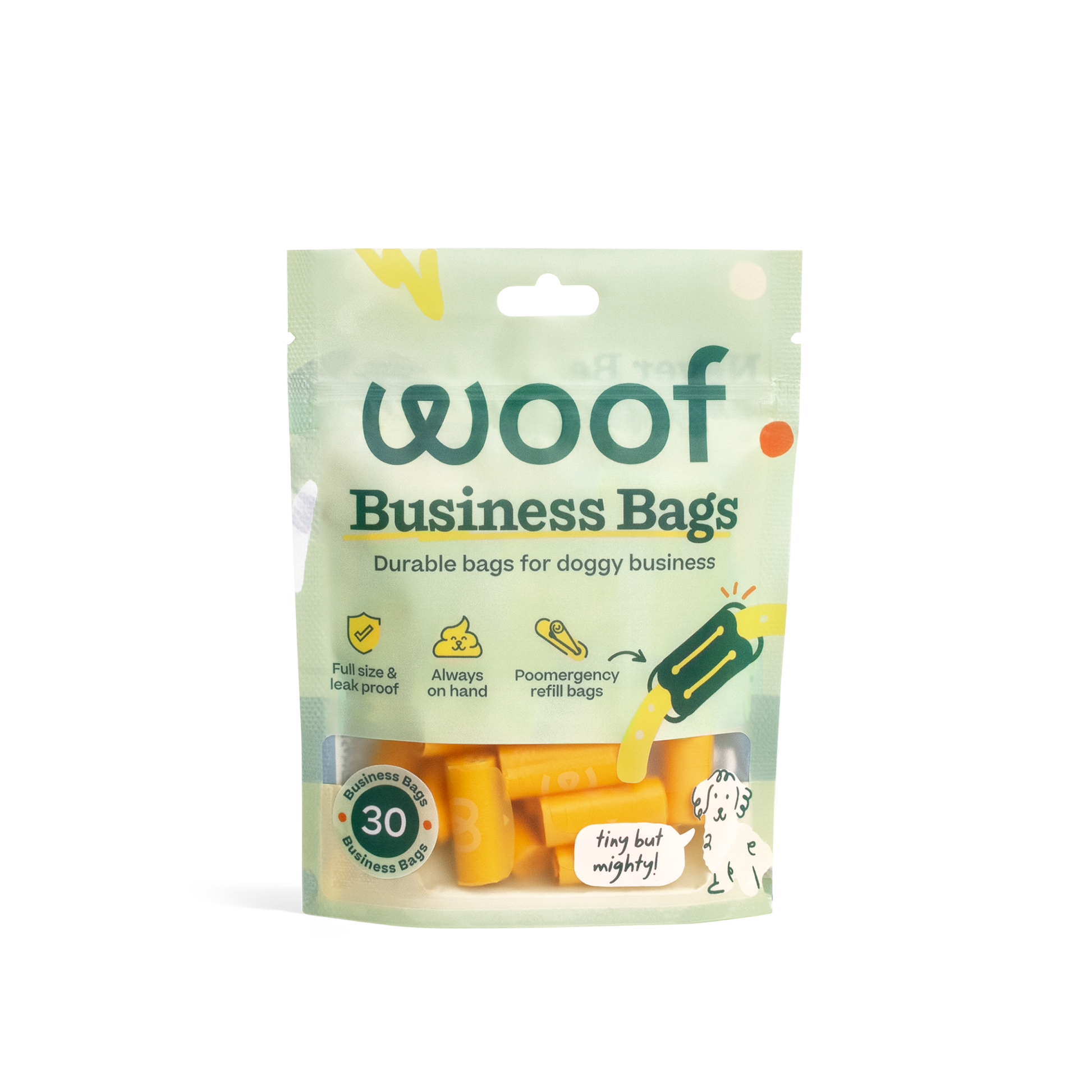 Woof - Poomergency Refills - 30 Pack - Doot's Pet LLC Collars For A Cause