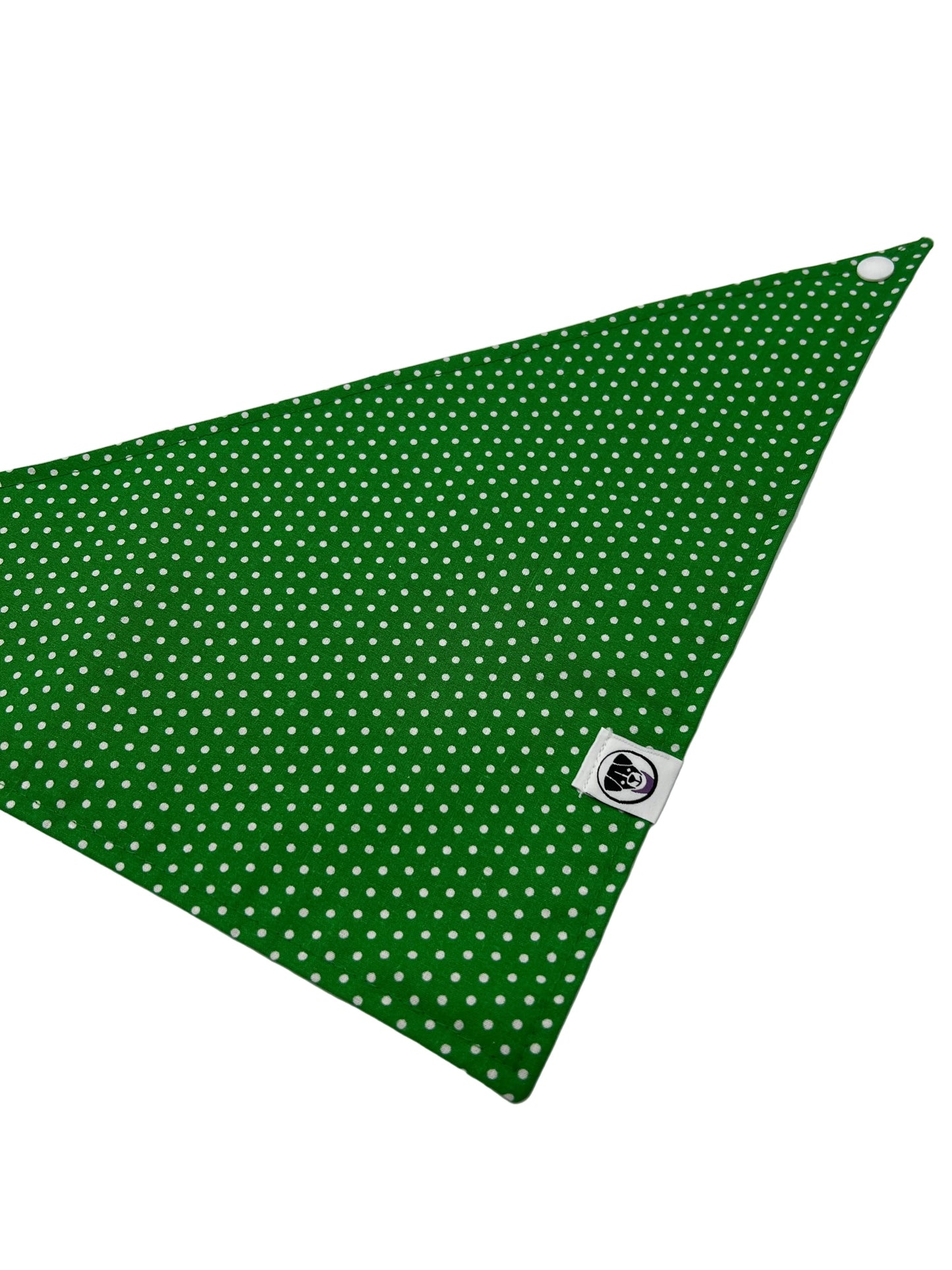 Saint Patrick's Day Pet Bandana Green Polkadot