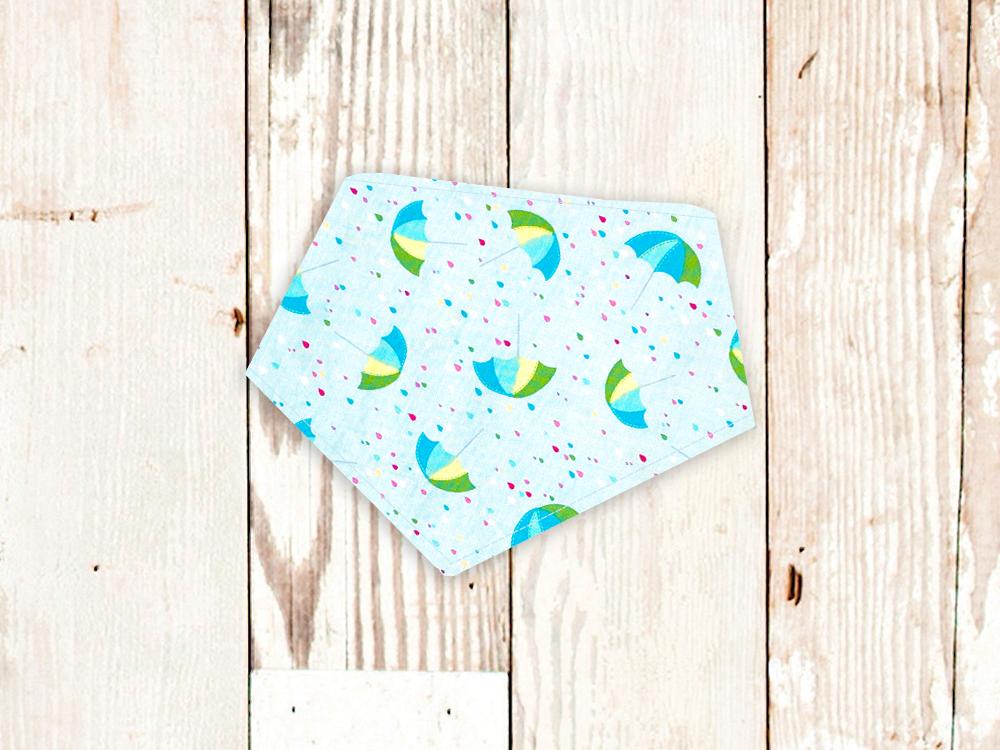 "Blue Umbrellas" Dog Bandana