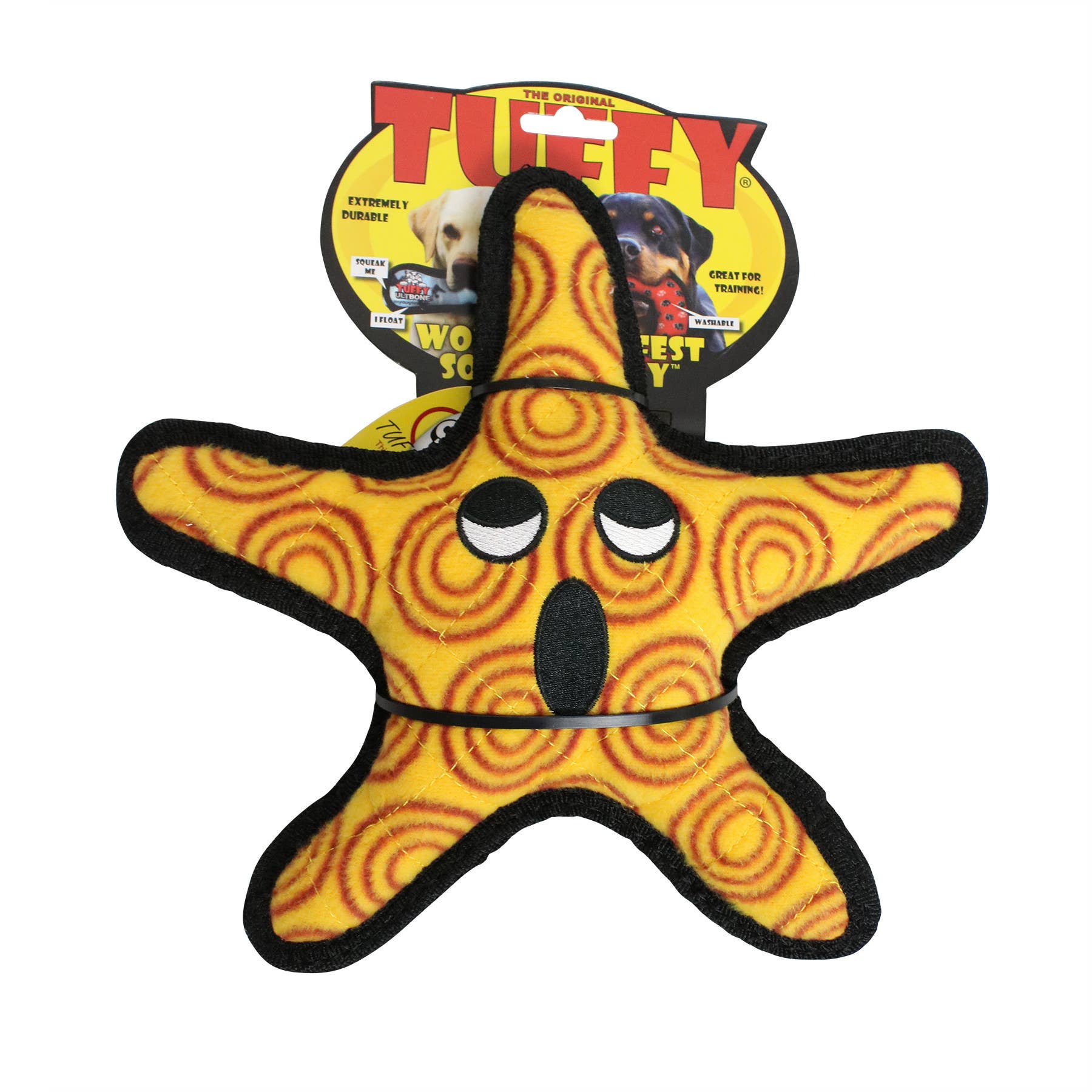 Tuffy Dog Toys - VIP Products - Tuffy Ocean Starfish, Durable, Tough, Squeaky Dog Toy - Doot's Pet LLC Collars For A Cause