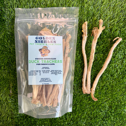 Doot's Chew Bar - Golden Nibbles - Duck Trachea -  for Cats, Puppies, Small Dogs