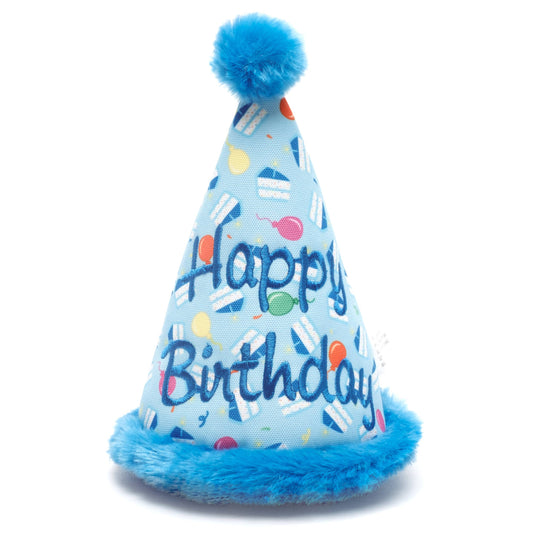 The Worthy Dog - Birthday Hat Toy - Blue / One Size Fits Most