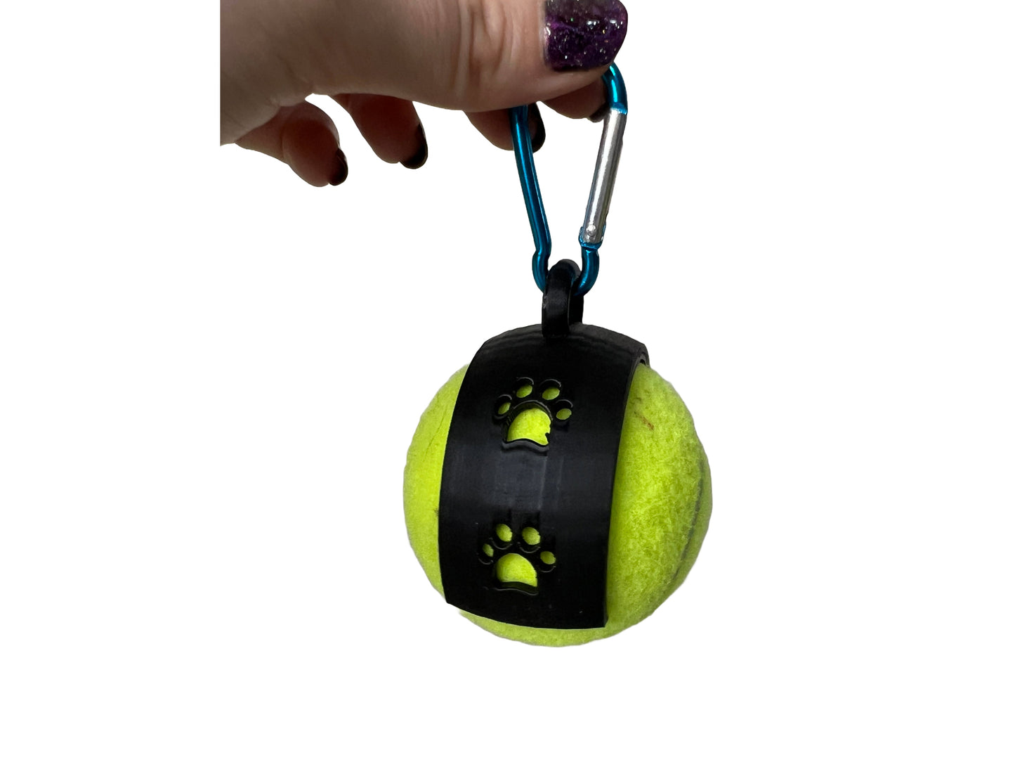 Black 3D Printed Tennis Ball Holder