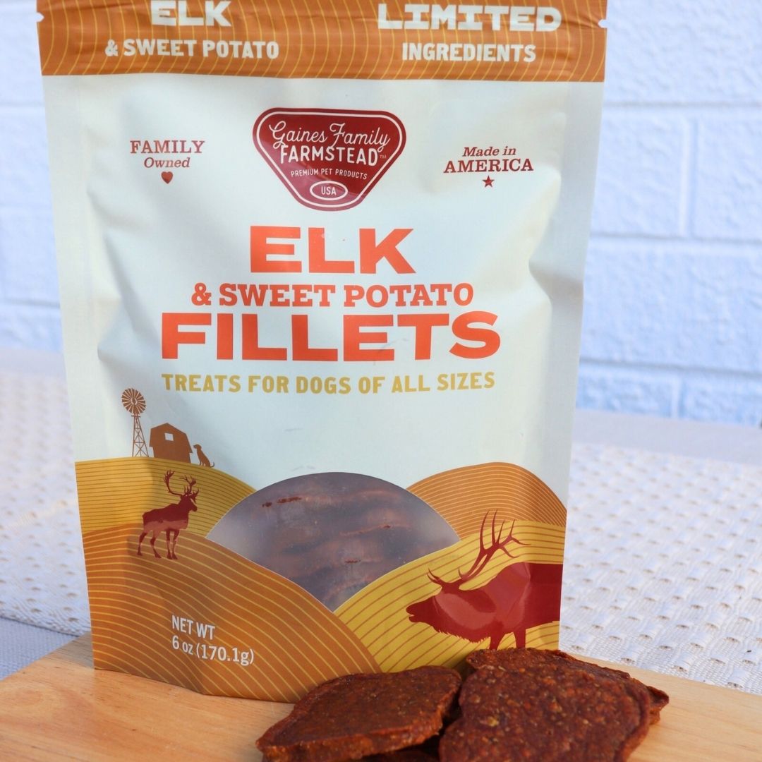 Elk and Sweet Potato Fillets - Doot's Pet LLC Collars For A Cause