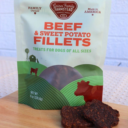 Beef and Sweet Potato Fillets - Doot's Pet LLC Collars For A Cause