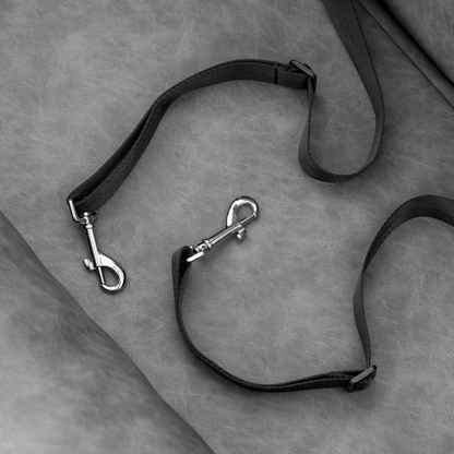 PupProtector™ Faux Leather Memory Foam Dog Car Bed - Slate Gray - Doot's Pet LLC Collars For A Cause