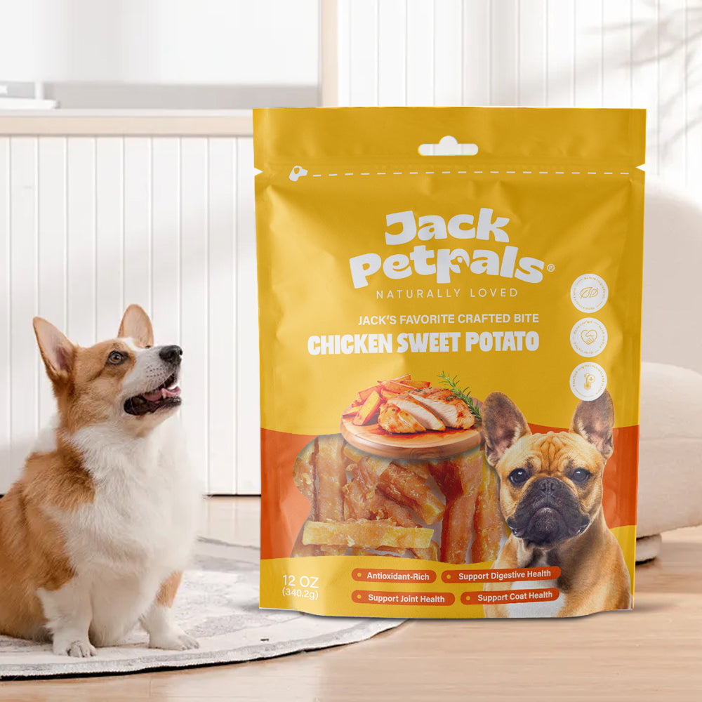 Jack PetPals Crafted Bite Chicken Sweet Potato Dog Treats (12oz) - Doot's Pet LLC Collars For A Cause