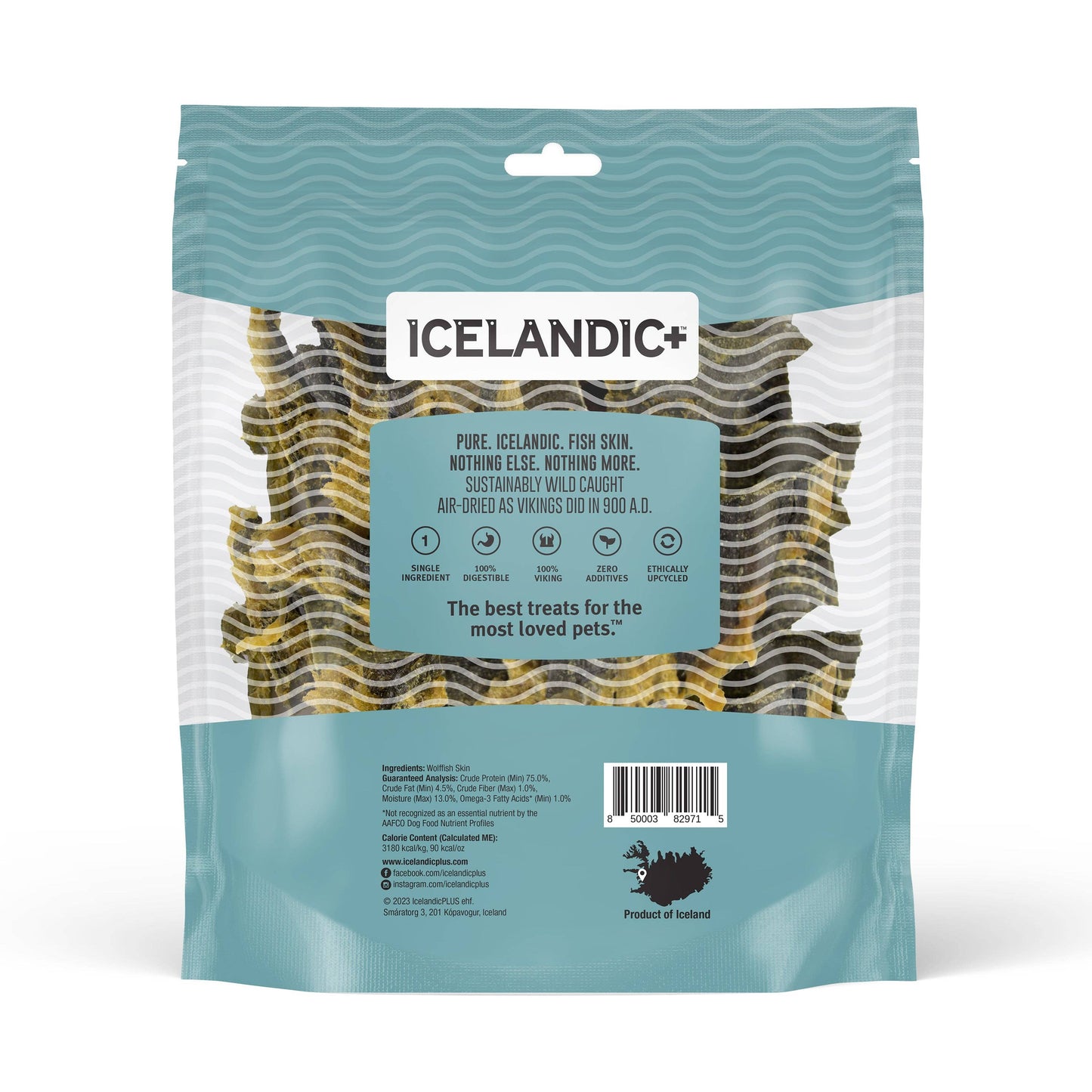 Icelandic+ - Wolffish Skin Sticks & Pieces Dog Treats