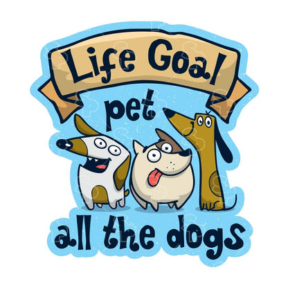 Two Feet Treats - Pet All The Dogs - Sticker