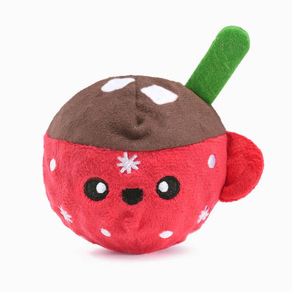 Hugsmart Products Inc - HugSmart Pet - Happy Woofmas | Hot Cocoa - Dog Ball Toy