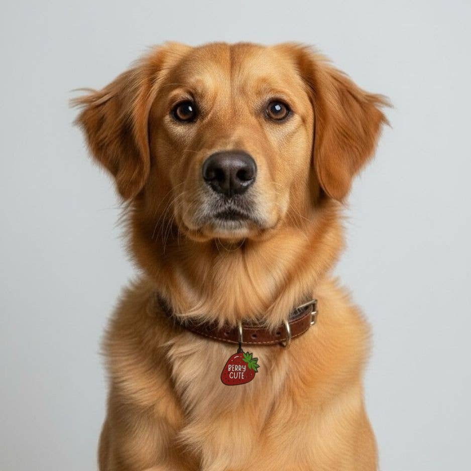 Koira - 🍓 Berry Cute Dog ID Tag