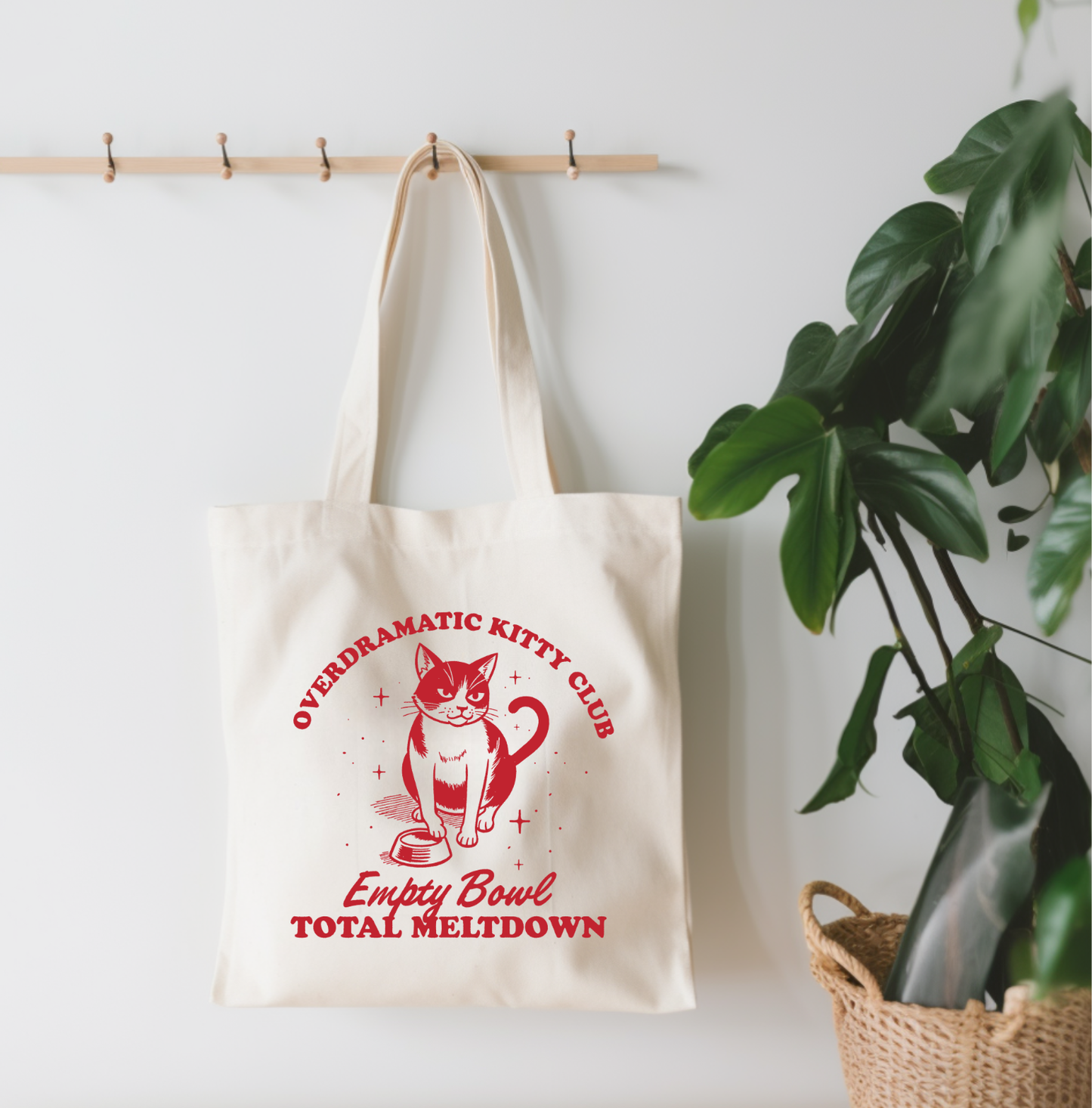 EnchantingSunshine - Overdramatic Kitty Club Canvas Tote Bag - Doot's Pet LLC Collars For A Cause