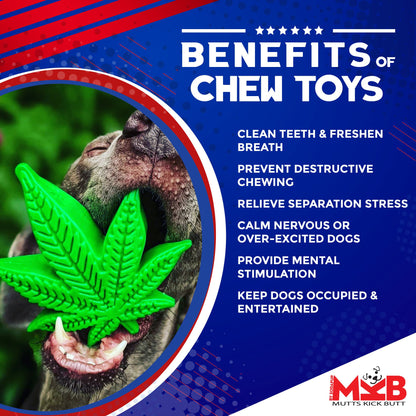 Colorado Maple Leaf Nylon Dog Chew Toy for Aggressive Chewers | USA Made - Doot's Pet LLC Collars For A Cause