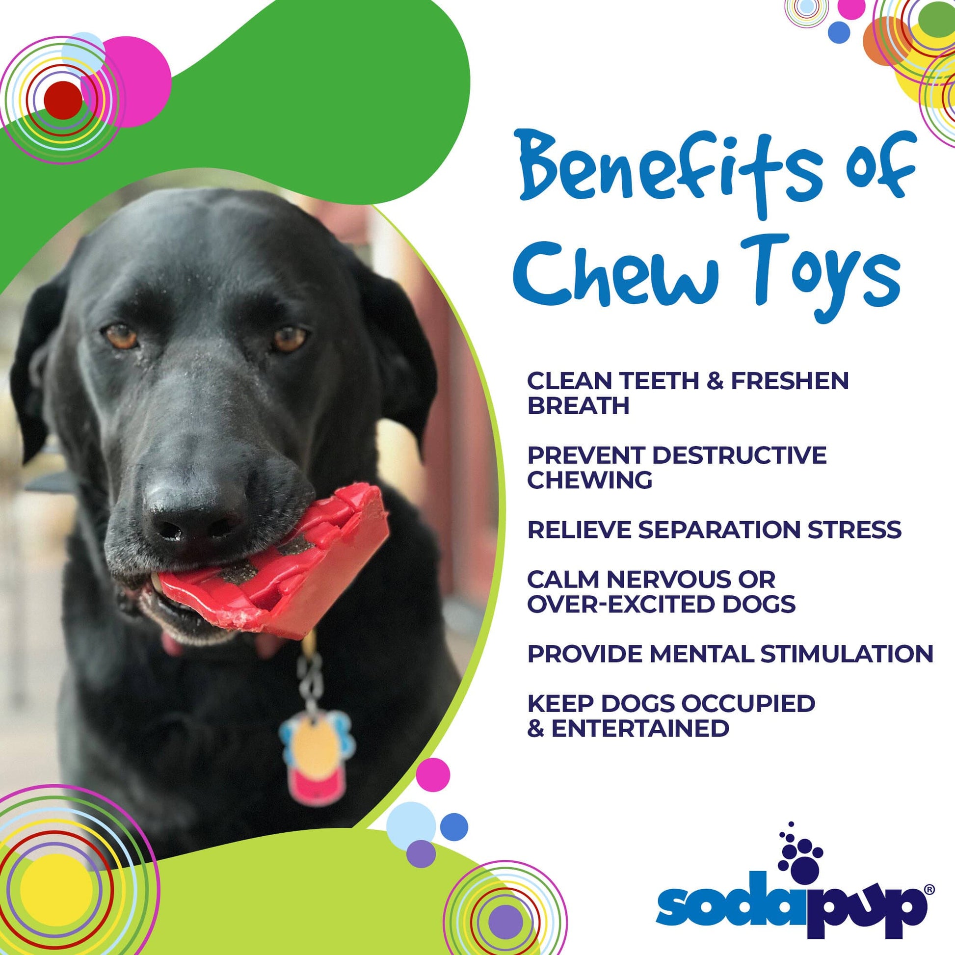 Cherry Pie Nylon Dog Chew Toy for Aggressive Chewers | USA Made | SodaPup - Doot's Pet LLC Collars For A Cause