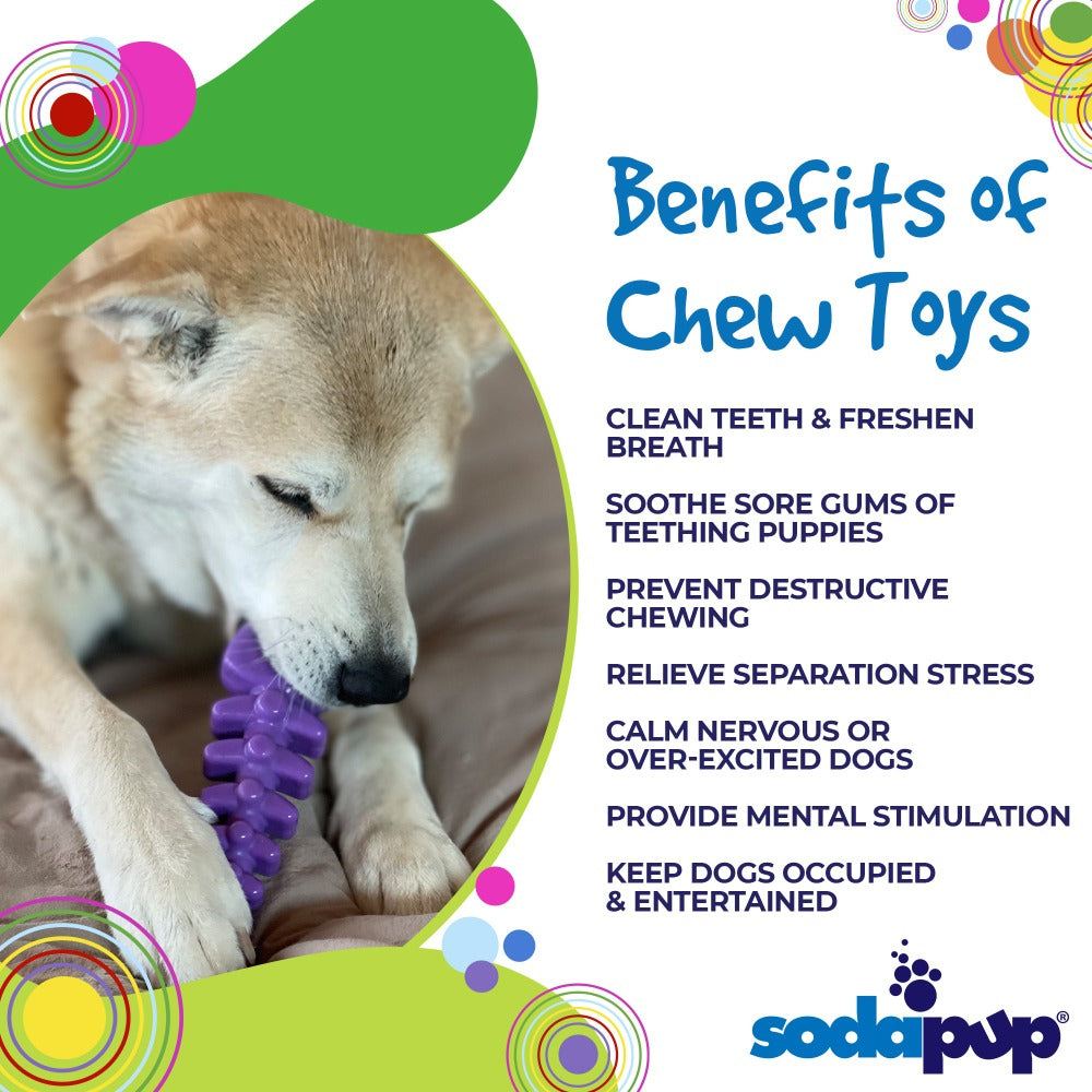 Fish Bone Nylon Dog Toy for Aggressive Chewers | USA Made | SodaPup - Doot's Pet LLC Collars For A Cause