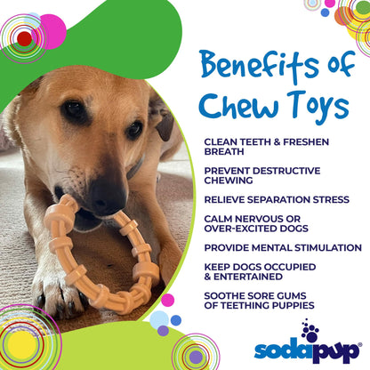 Chicken Flavored Teething Ring for Puppies & Aggressive Chewers | USA Made - Doot's Pet LLC Collars For A Cause