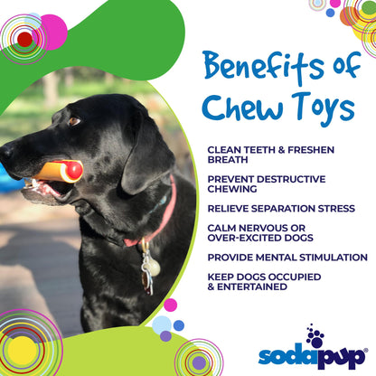 Hot Dog Nylon Dog Toy for Aggressive Chewers | USA Made | SodaPup - Doot's Pet LLC Collars For A Cause