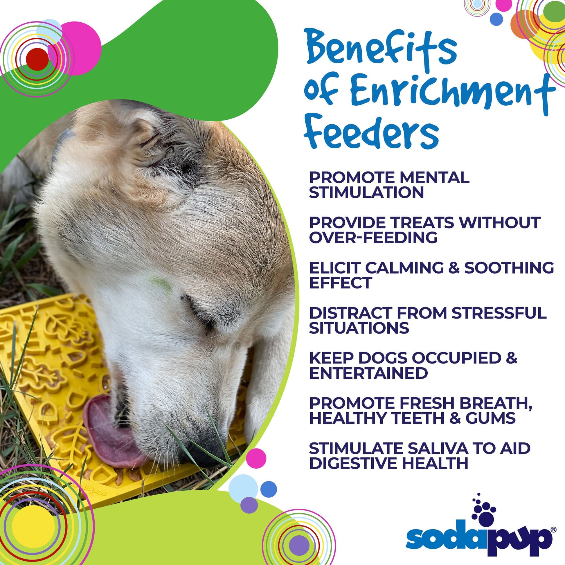 Autumn eMat - Enrichment Lick Mat For Dogs and Cats| Fall Leaves Design | SodaPup - Doot's Pet LLC Collars For A Cause