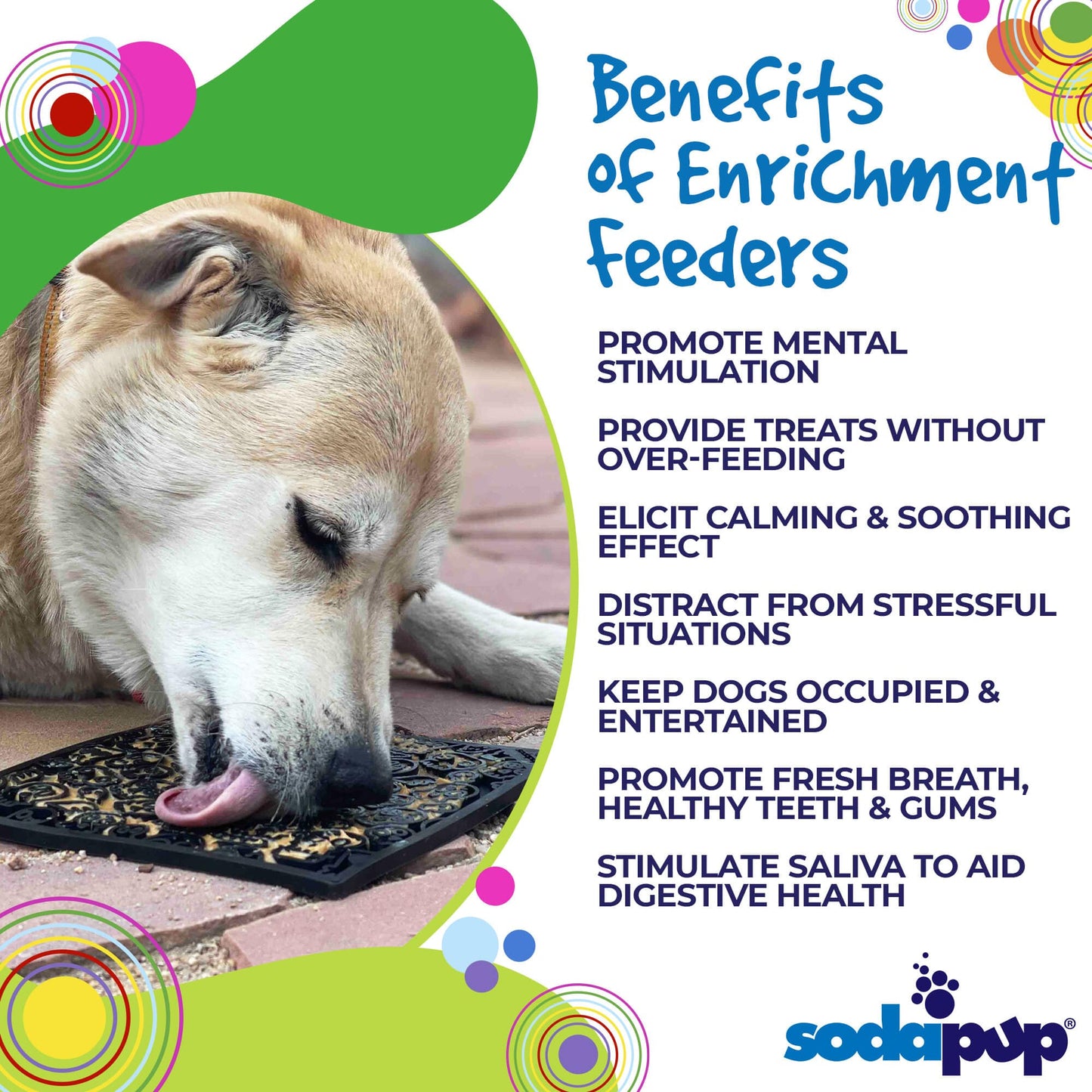 Zombie eMat - Enrichment Lick Mat for Dogs and Cats | Halloween Skull Design | SodaPup - Doot's Pet LLC Collars For A Cause