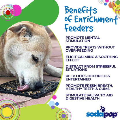 Zombie eMat - Enrichment Lick Mat for Dogs and Cats | Halloween Skull Design | SodaPup - Doot's Pet LLC Collars For A Cause