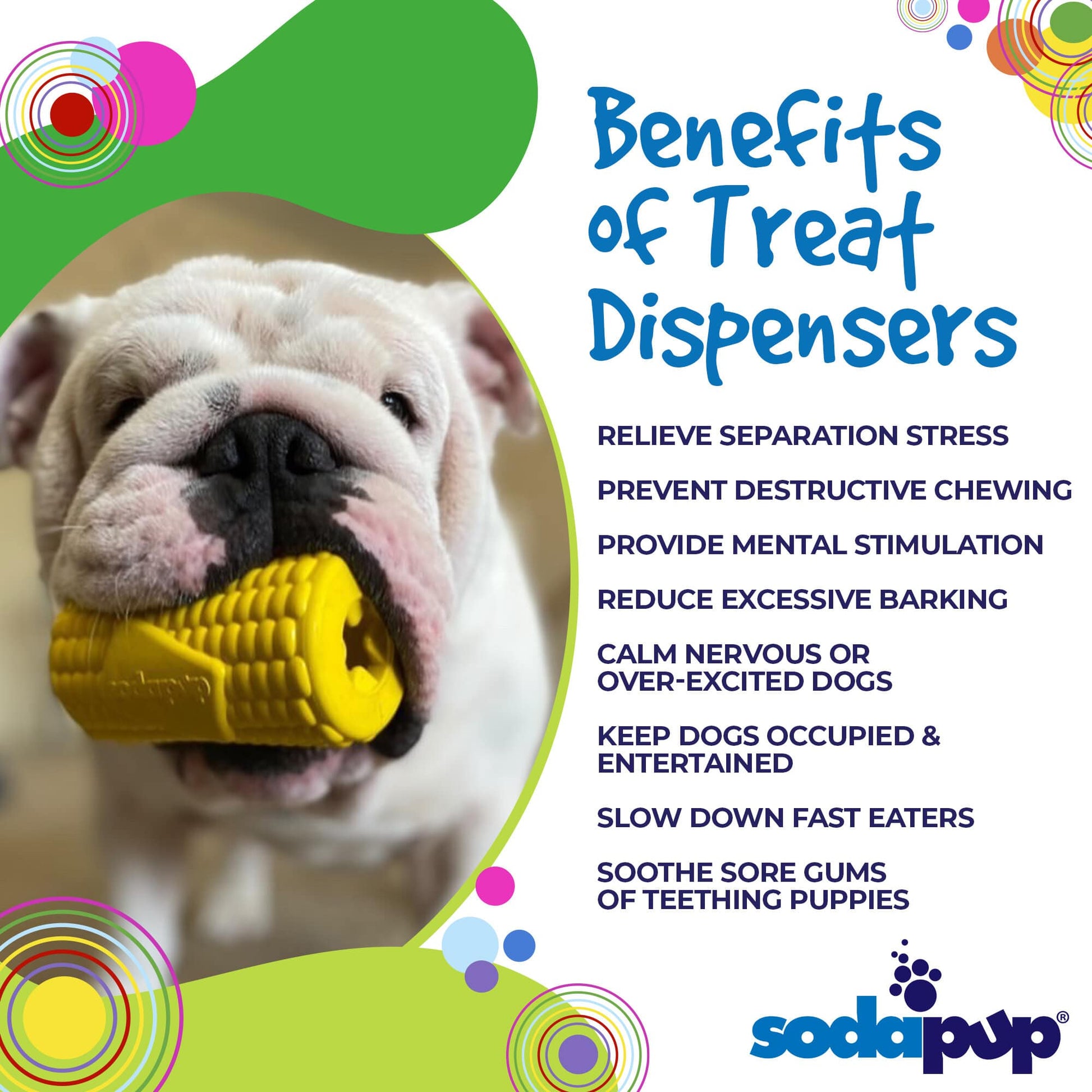 Corn on the Cob eDispenser Durable Rubber Treat Dispenser - Doot's Pet LLC Collars For A Cause