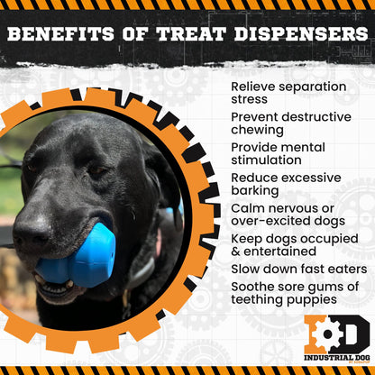 Double Trouble Durable Rubber Chew Toy and Treat Dispenser - Doot's Pet LLC Collars For A Cause