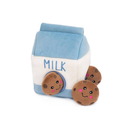 ZippyPaws - Zippy Burrow - Milk and Cookies - Dog Toy