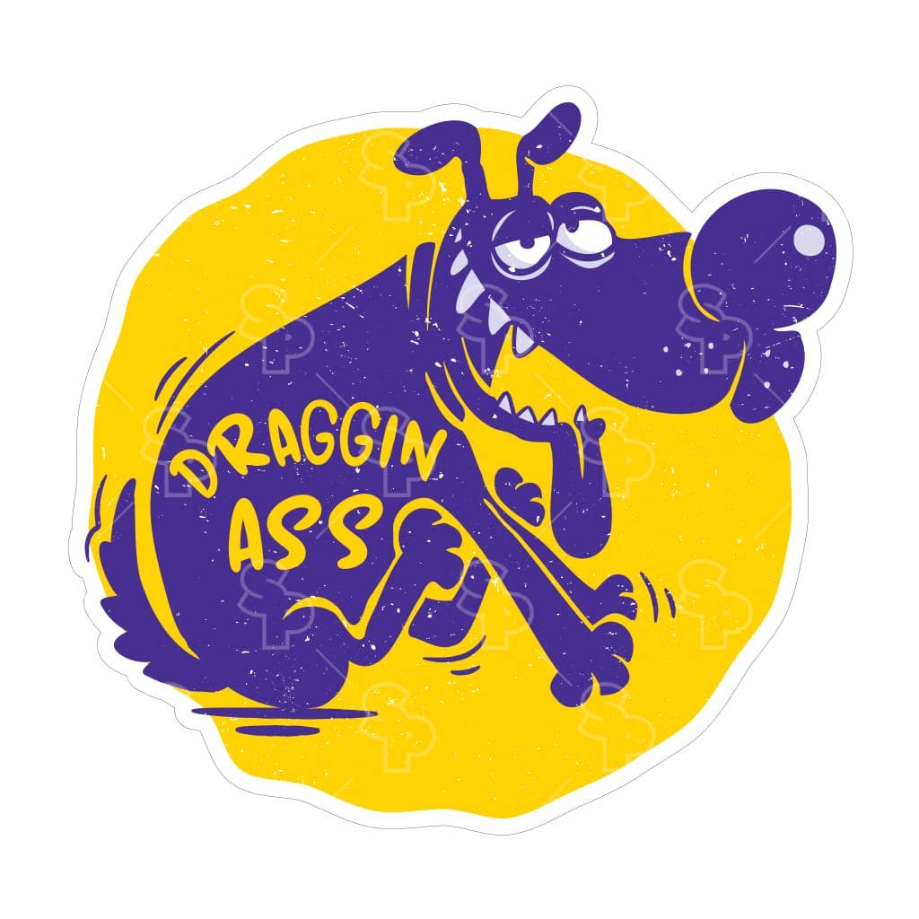 Two Feet Treats - Draggin Booty - Sticker