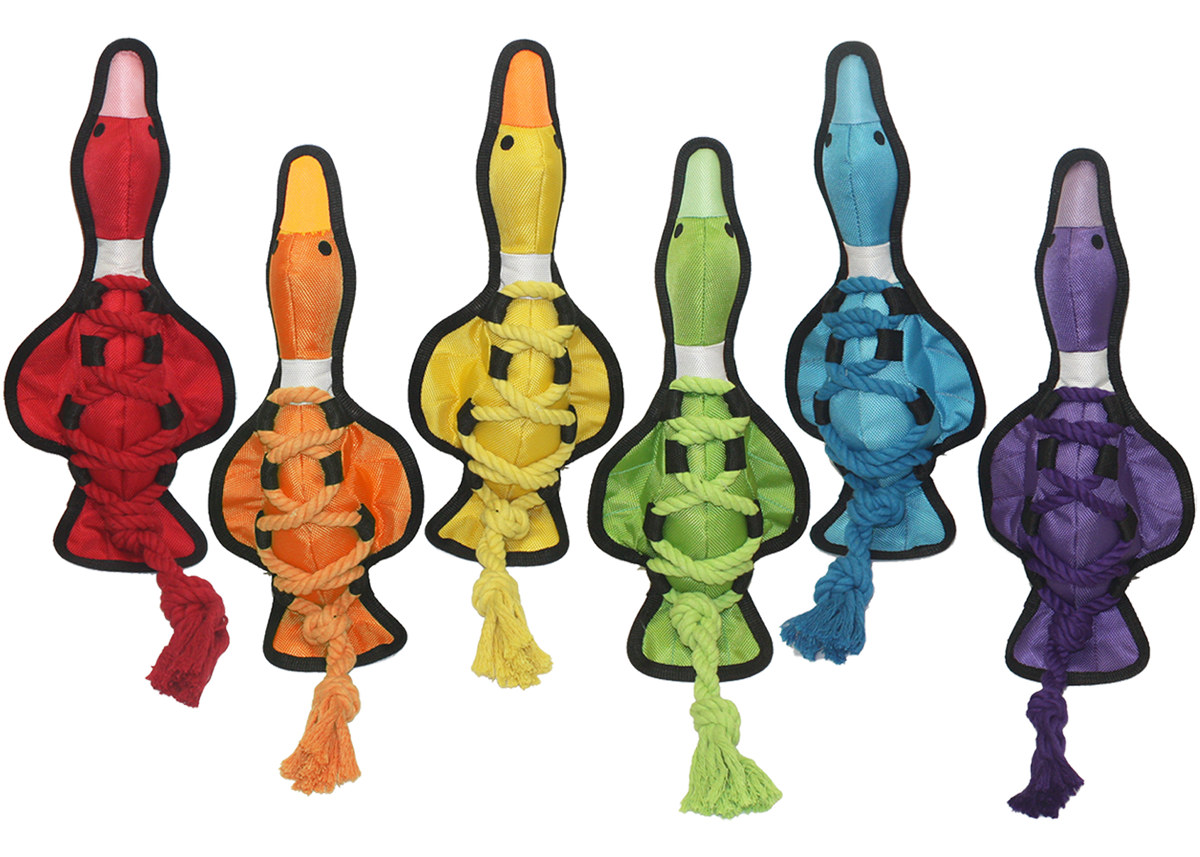 Multipet Cross-Ropes Duck - Assorted Colors 19