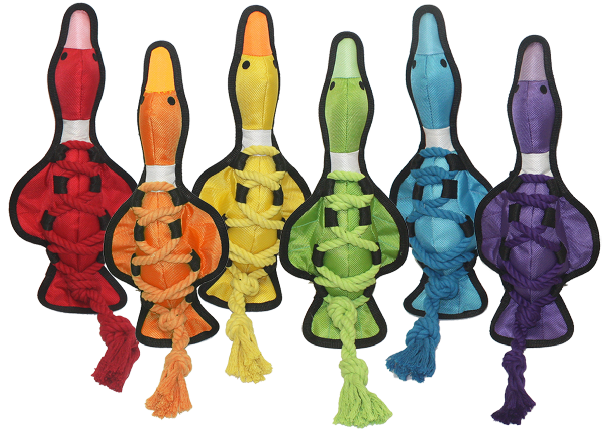 Multipet Cross-Ropes Duck - Assorted Colors 19