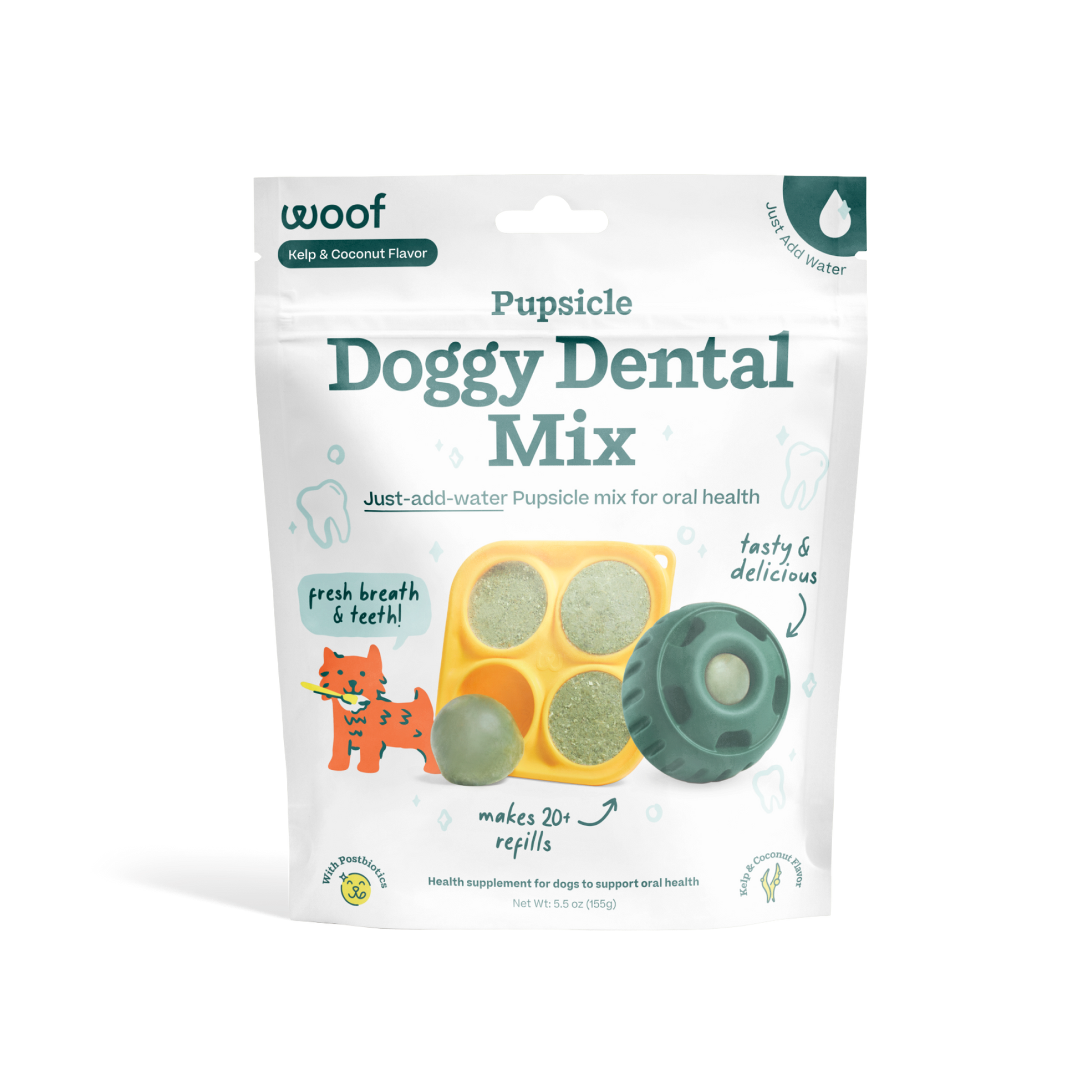 Woof - Pupsicle Mix- Doggy Dental - Doot's Pet LLC Collars For A Cause