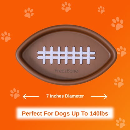 FreezFootball - Tough Enrichment Football Toy - Doot's Pet LLC Collars For A Cause