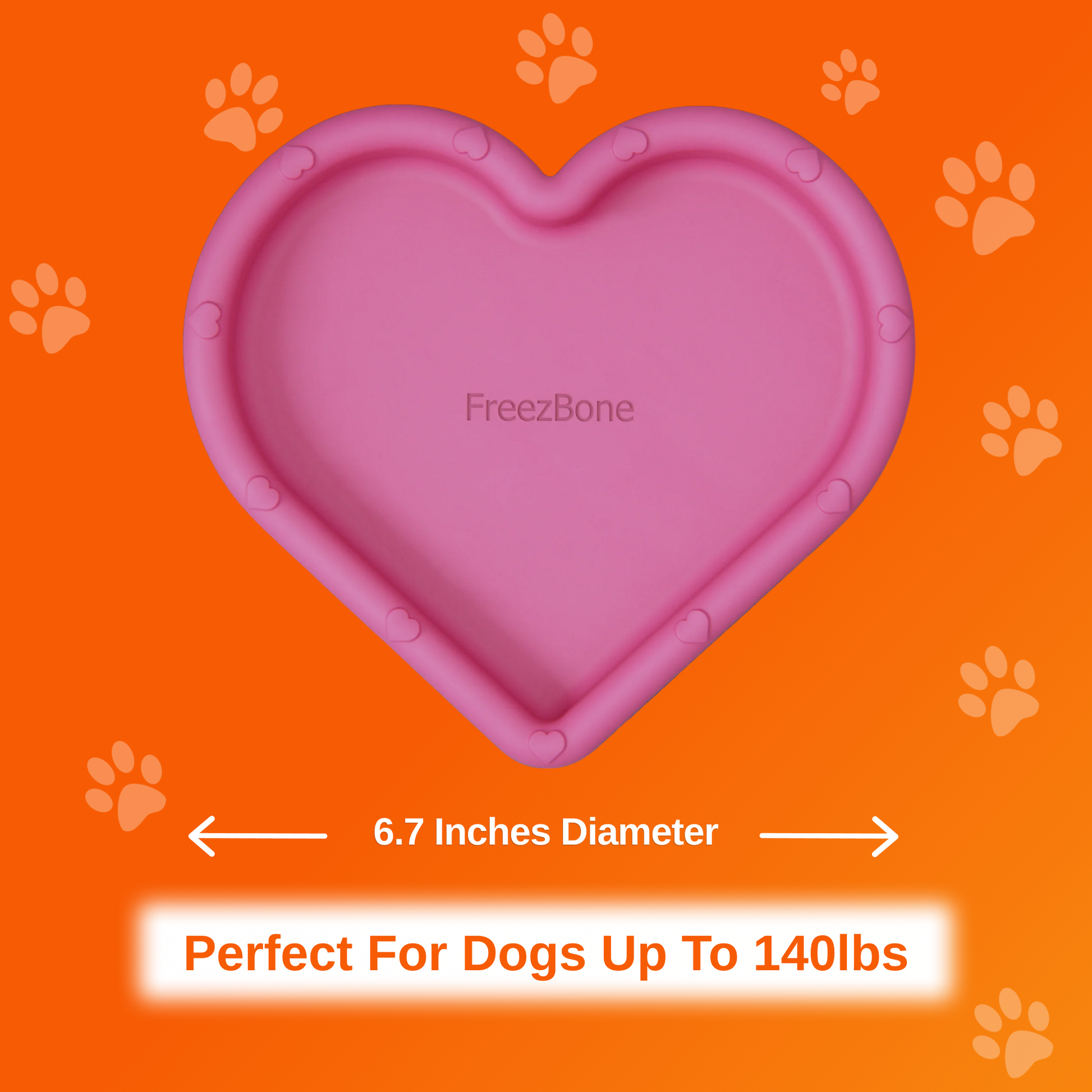 FreezHeart - Durable Heart Enrichment Chew - Doot's Pet LLC Collars For A Cause