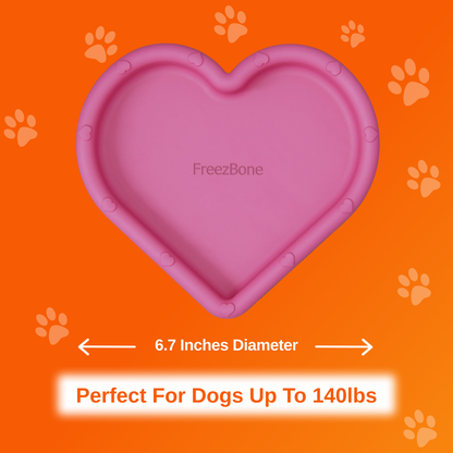 FreezHeart - Durable Heart Enrichment Chew - Doot's Pet LLC Collars For A Cause
