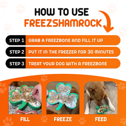 FreezShamrock - Premium Enrichment Toy - Doot's Pet LLC Collars For A Cause