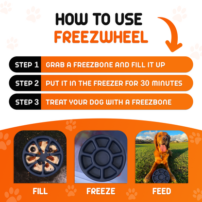 FreezWheel - Durable Interactive Chew - Doot's Pet LLC Collars For A Cause