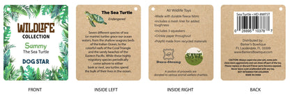 Barker's Bowtique - Sammy the Sea Turtle Fleece Dog Toy