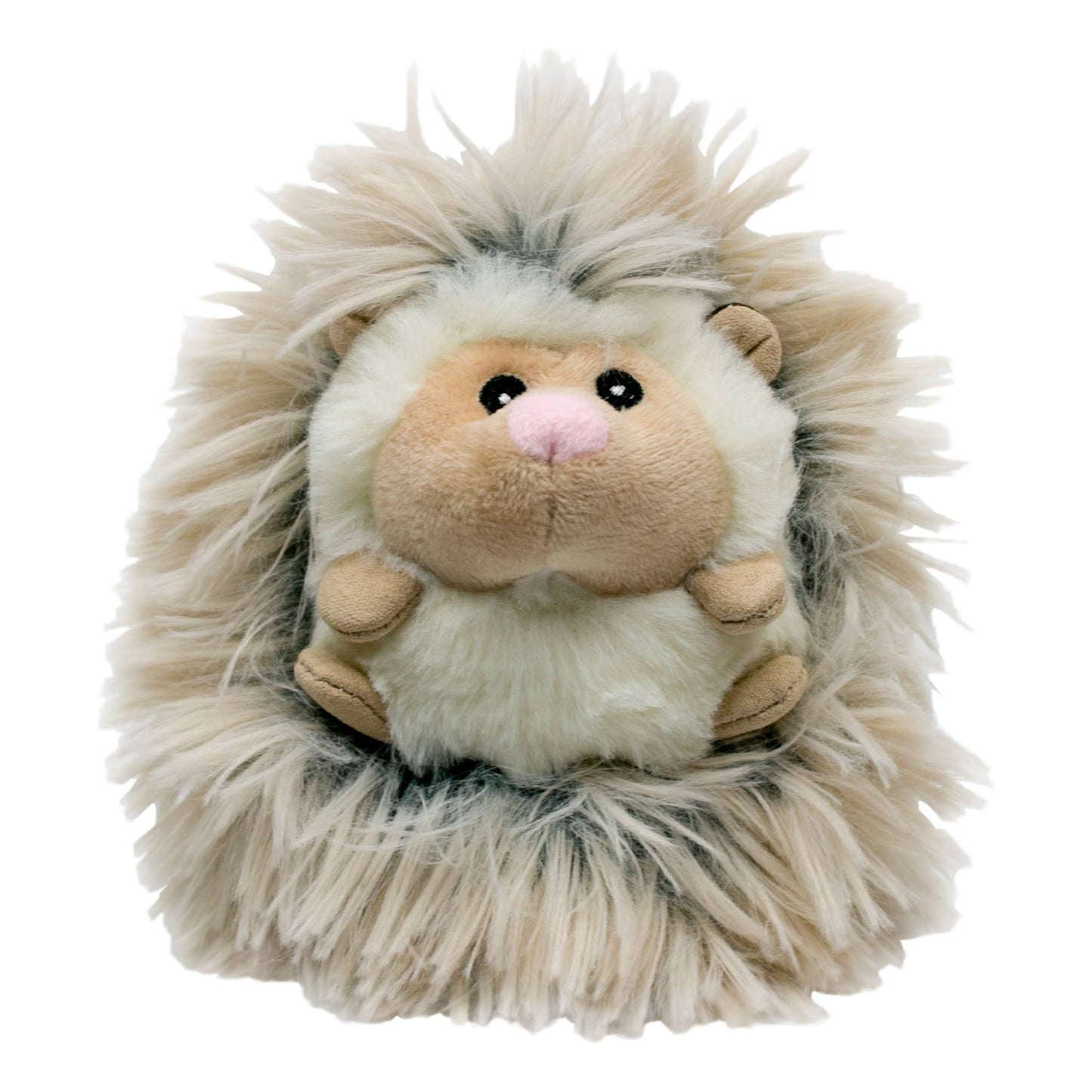Tall Tails - Real Feel Fluffy Baby Hedgehog with Squeaker Dog Toy - 5"