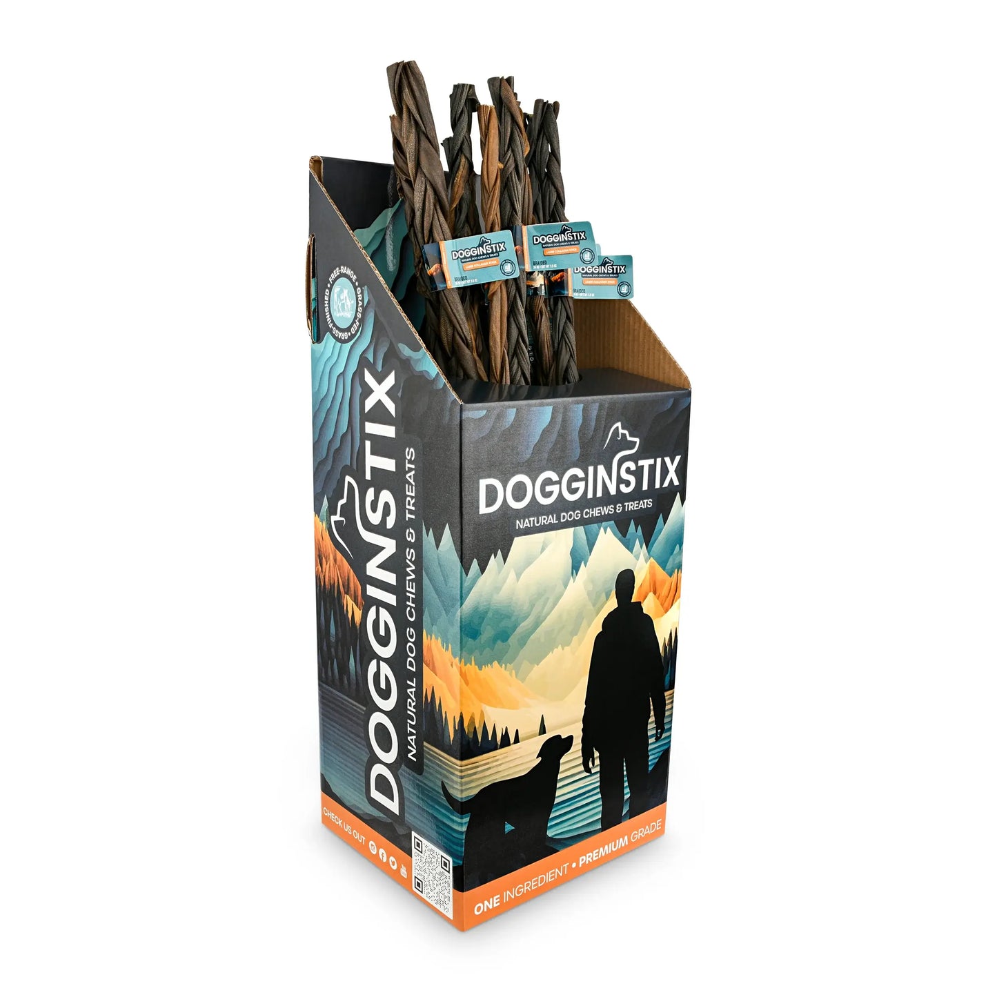 Doot's Chew Bar - Dogginstix - 24" Braided Lamb Collagen Sticks