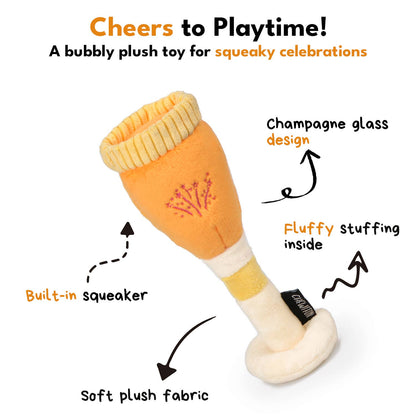 CHEWFFON - CHEWFFON Pawsecco Dog Squeaky Toy