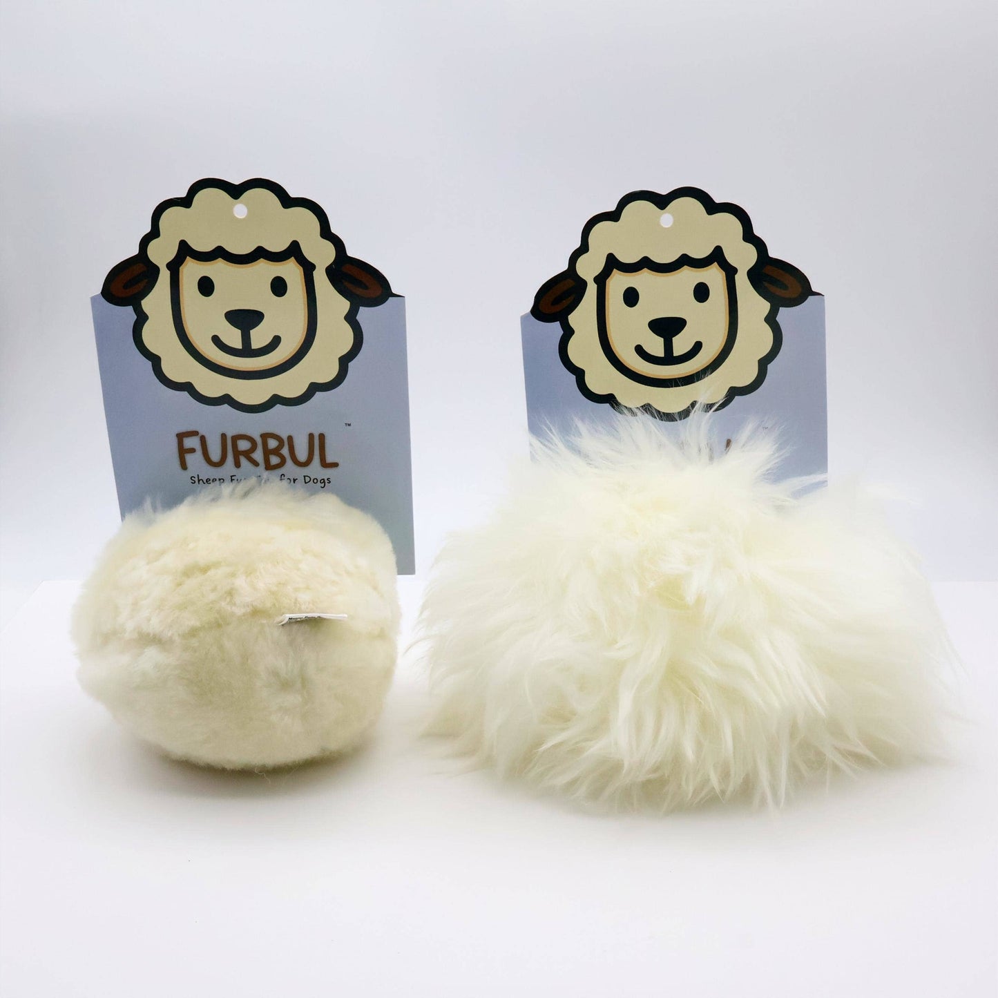 Herders Choice - Furbul   Real Sheep Fur Cuddle Ball for Dogs and Cats